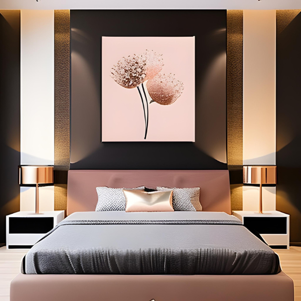 Simple Throw Pillow for Interior Design, Modern Black Gray Golden